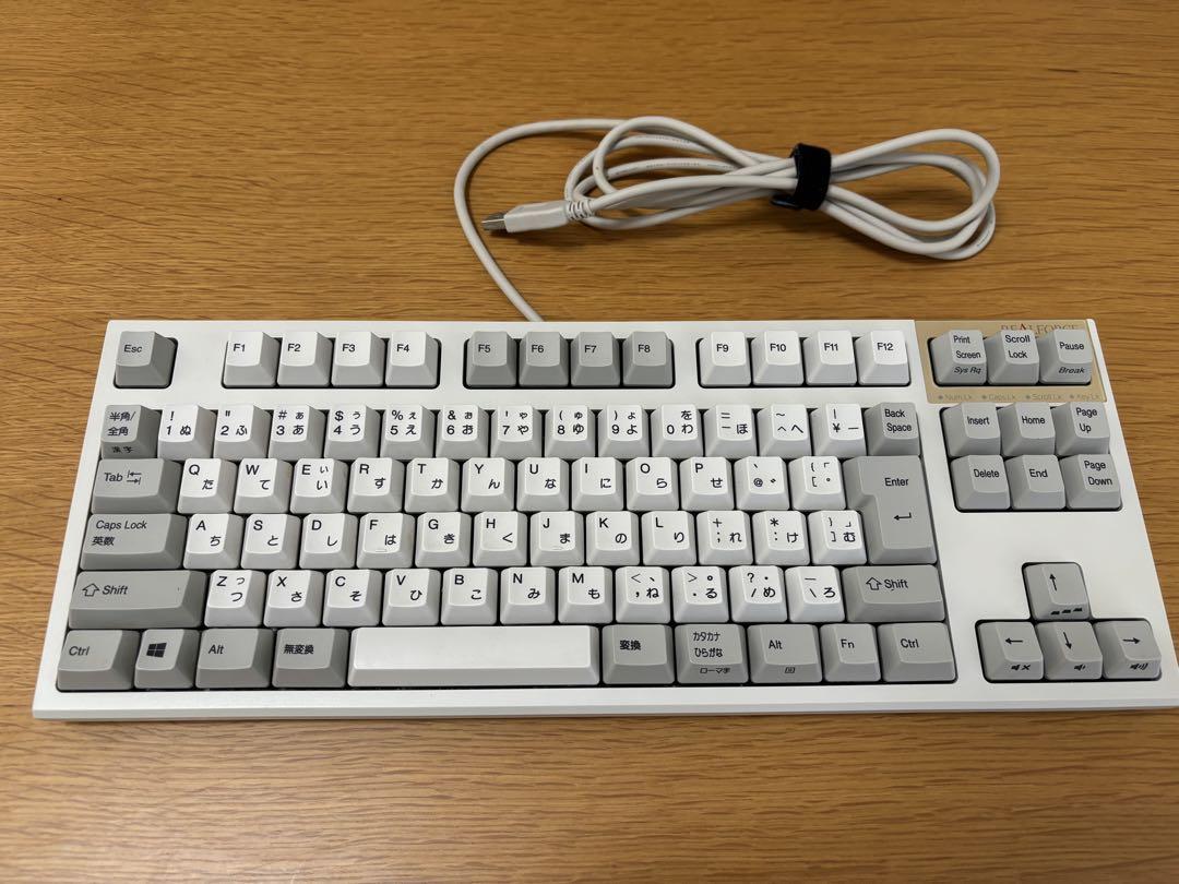 東プレ REALFORCE TKL SA アイボリー 日本語配列 30g