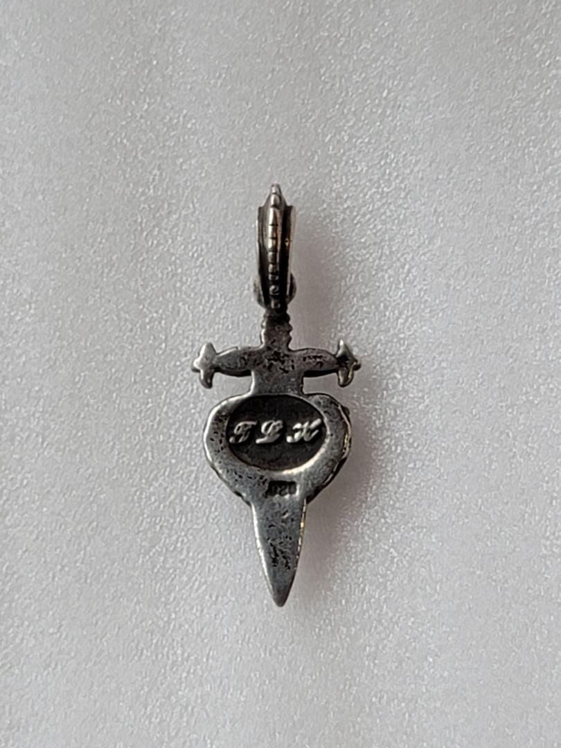 A&G ダガーハート シルバー ペンダントトップ