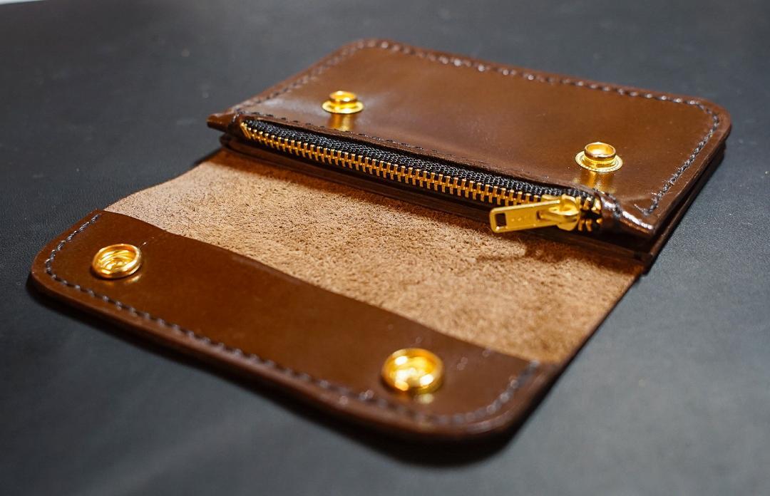 トラッカーウォレット horse leather 馬革 手縫い ホースレザー