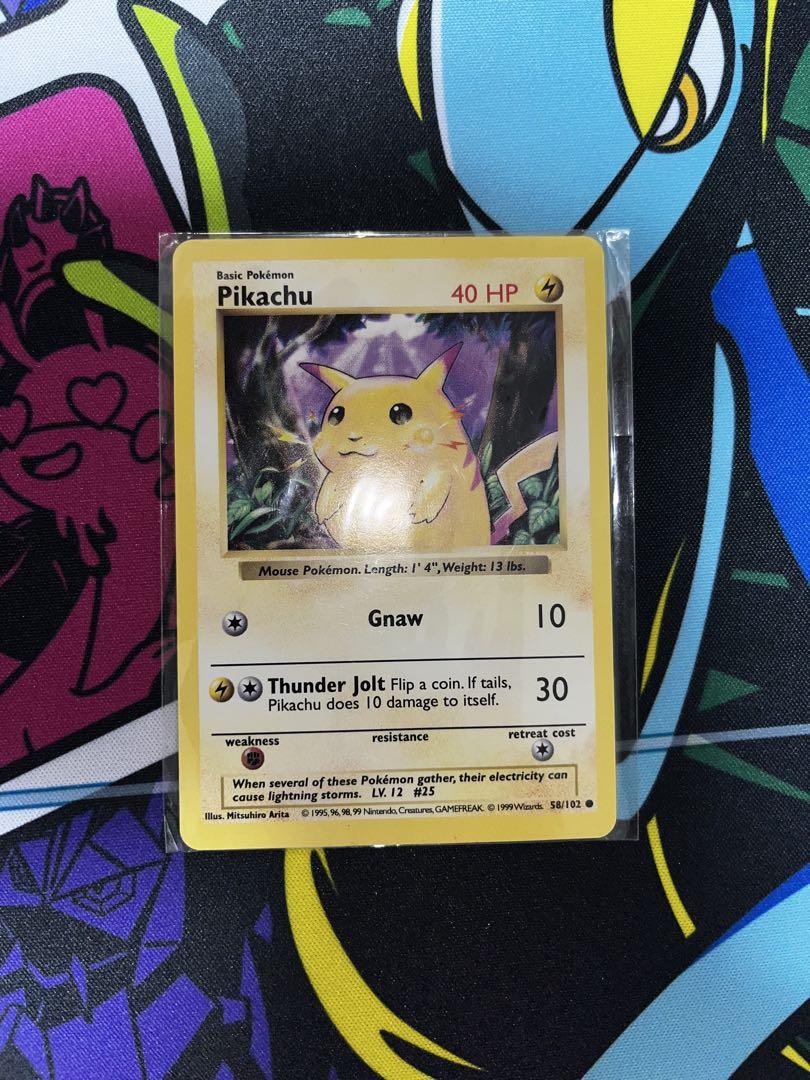 宅配便配送 ピカチュウ 旧裏 シャドーレス イエローチーク 未開封 英語版 58 ポケモンカードゲーム