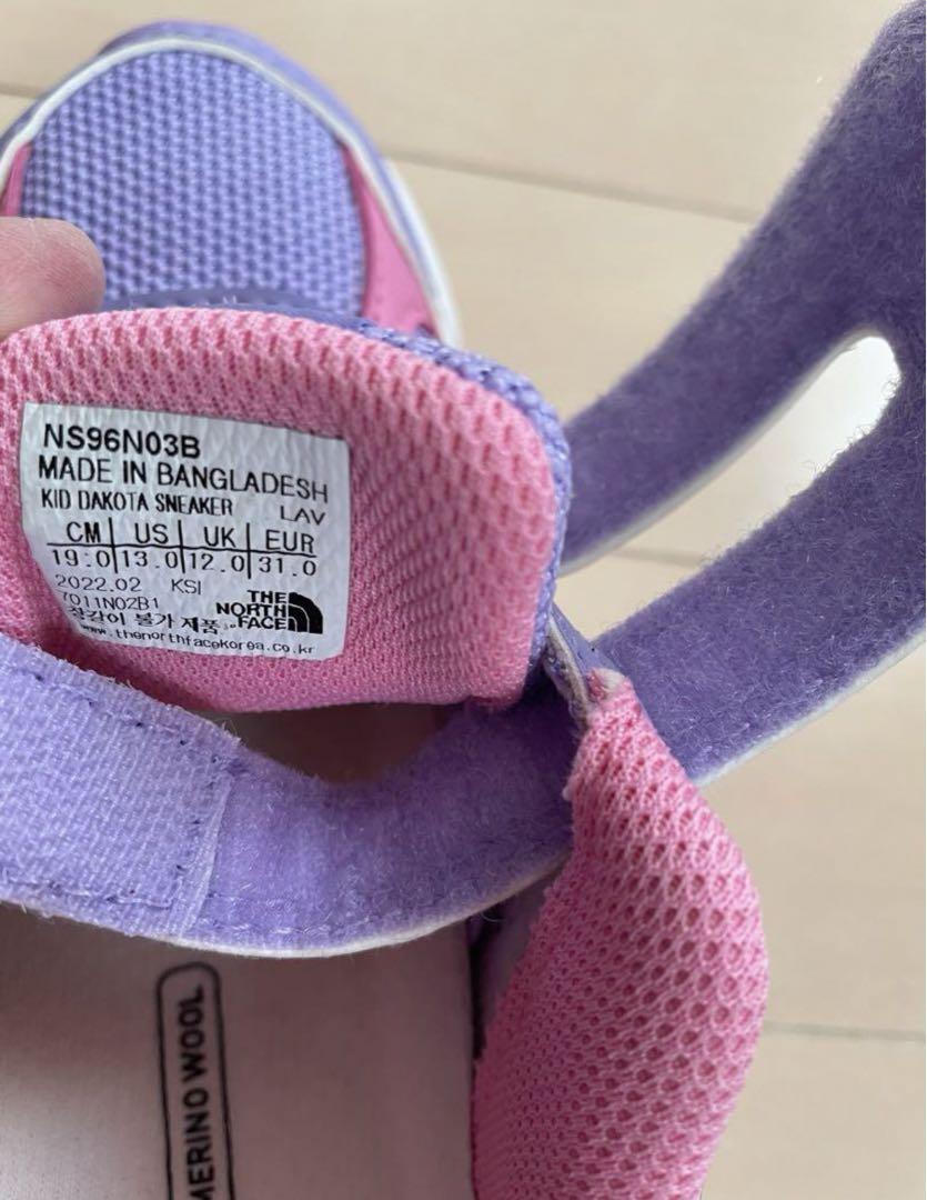 THE NORTH FACED ノースフェイス スニーカ 一女の子 19cm