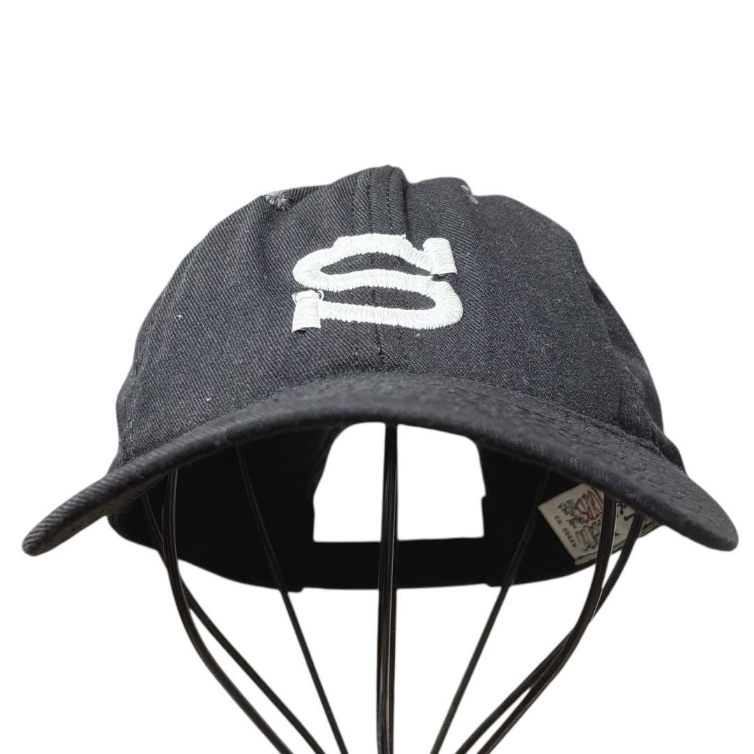 90s stussy ステューシー ブラック キャップ STUSSY ステューシー 90s〜00s No4 Logo Cap - メルカリ