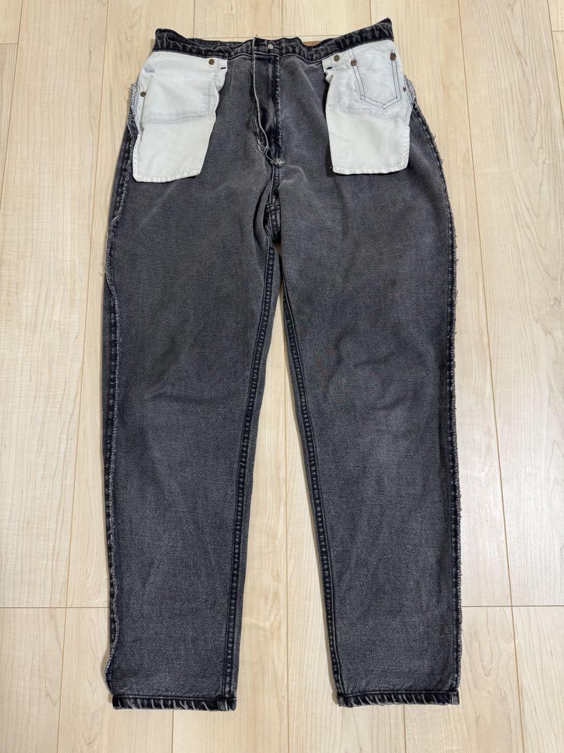 90s リーバイス 551 RELAX FIT 後染めブラック USA製/550