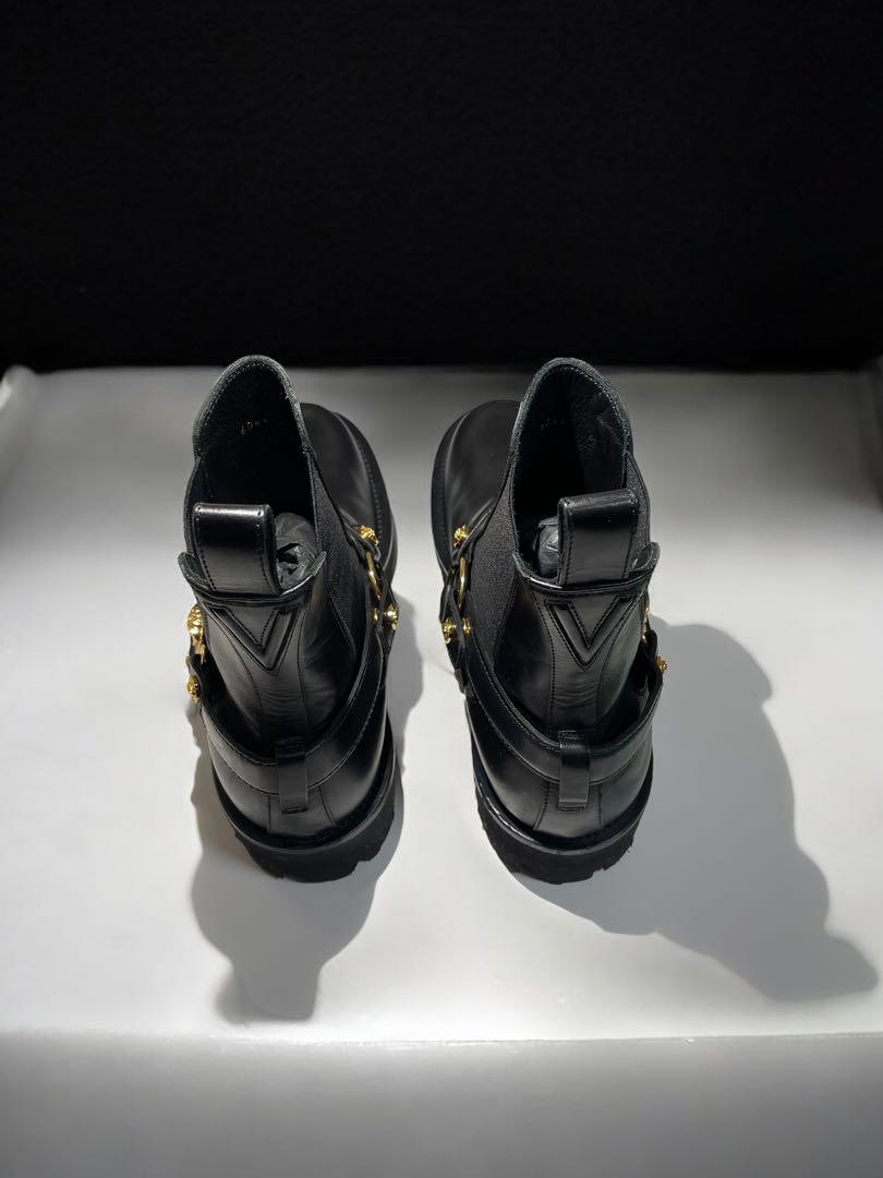 靴 VERSACE Harness design Side-gore Boots