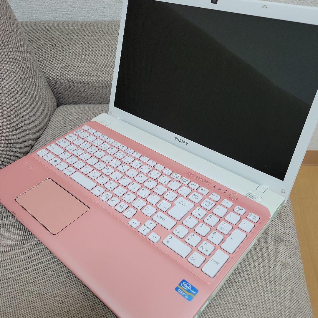 [ジャンク品]SONY ノートPC ピンク色 キーボードカバー付き