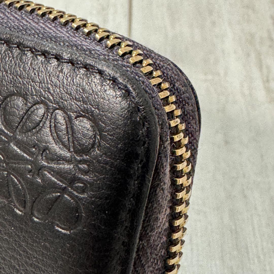 極美品 ✨LOEWE ロエベ 長財布 パズル アナグラム ラウンドファスナー 黒