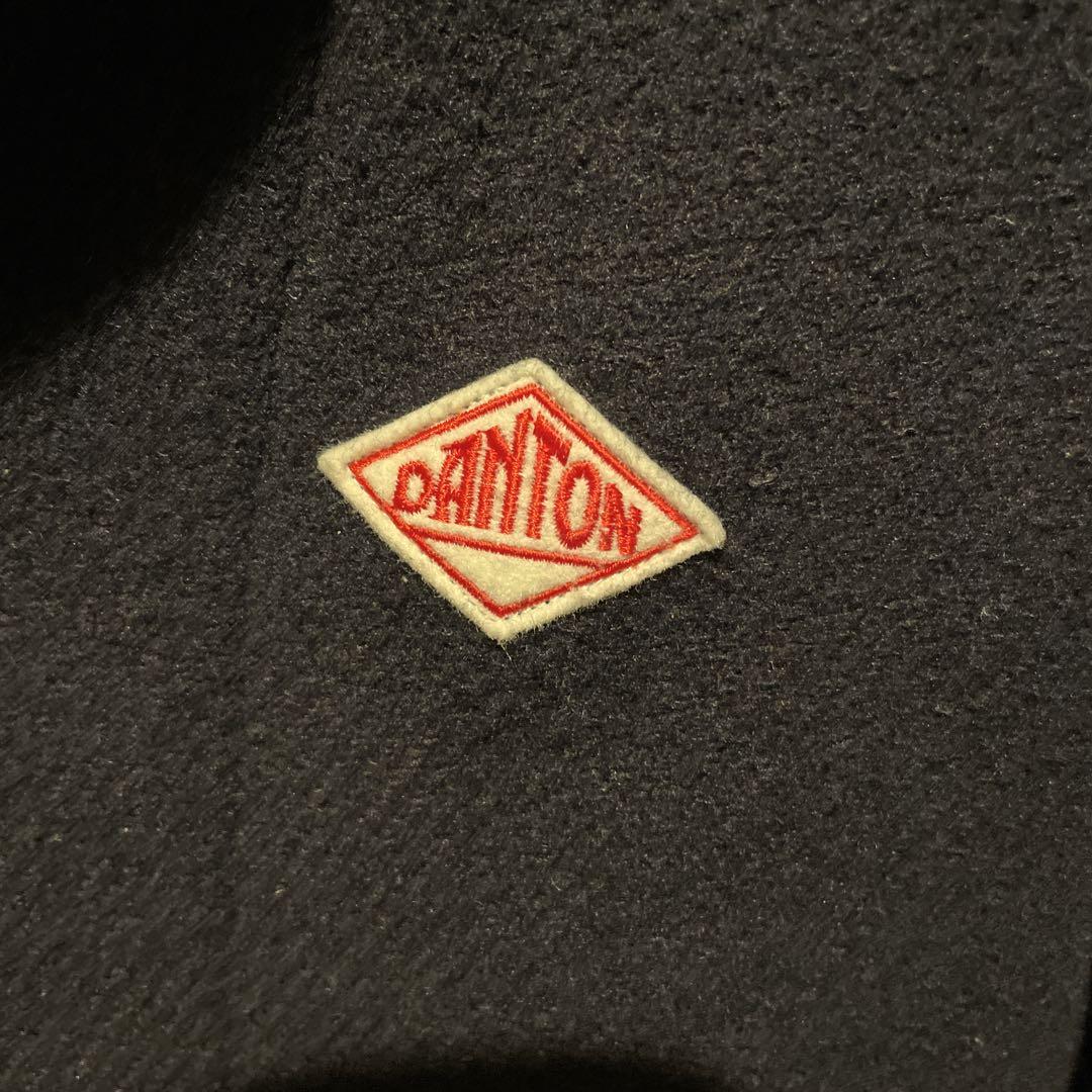 DANTON ウールピーコート ネイビー 40