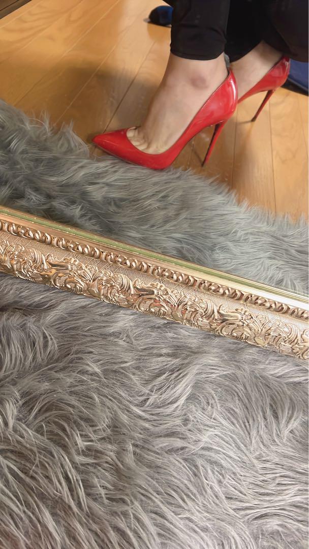 Christian Louboutin レッド ハイヒール 10cm