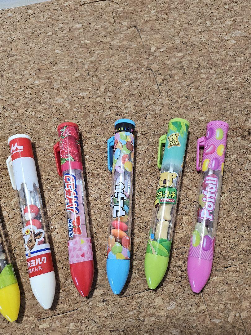 サクサクボールペンセット　コアラのマーチ　アポロ　きのこの山　じゃがりこ他