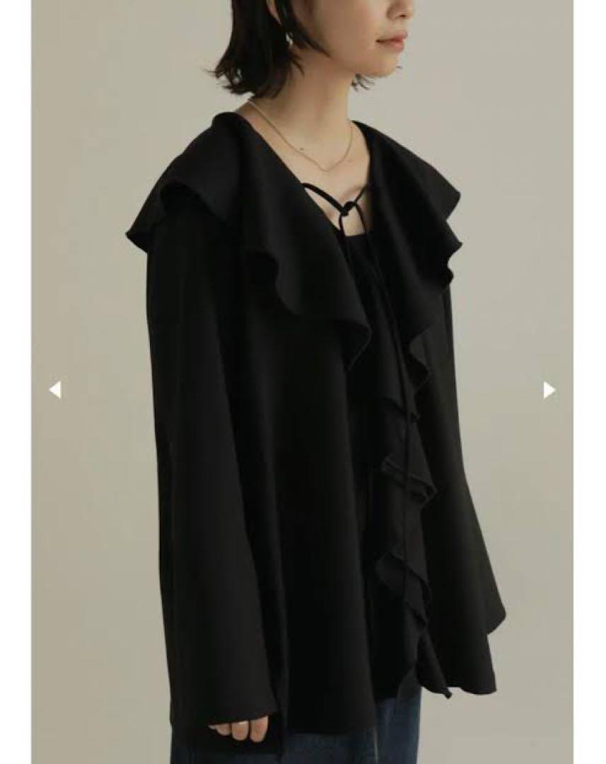 送料無料の商品 louren シャツ/ブラウス(七分/長袖) blouse over frill volume シャツ/ブラウス(長袖/七分)