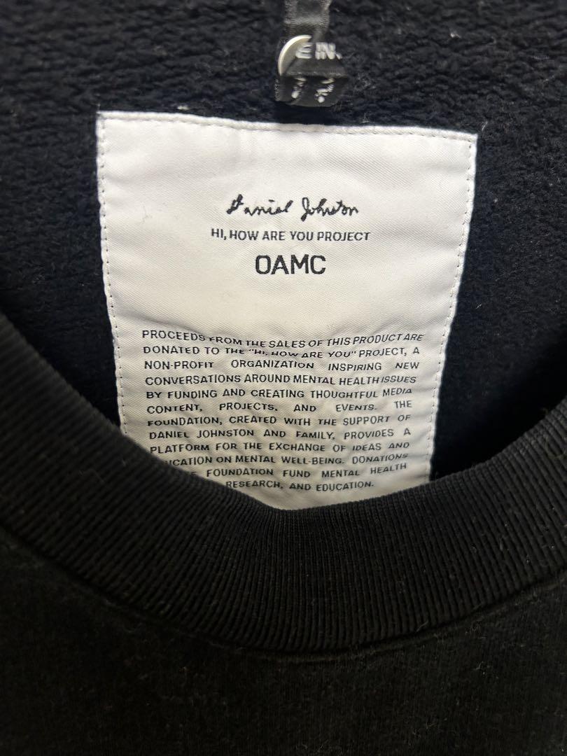 OAMC ×ダニエルジョンソン　HI, HOW ARE YOU スウェット OAMC ×ダニエルジョンソン HI, HOW ARE YOU スウェット