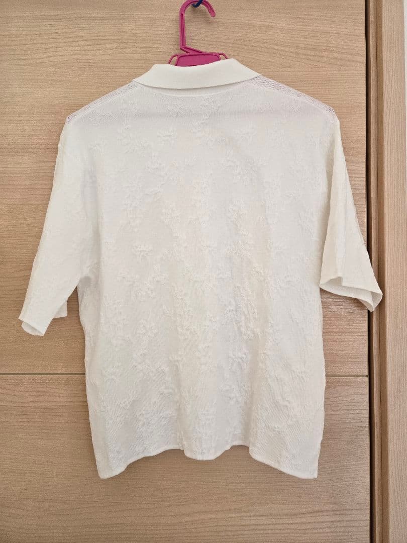 Fano Studios チャイナ カラーフラワージャガガードポロシャツMサイズ