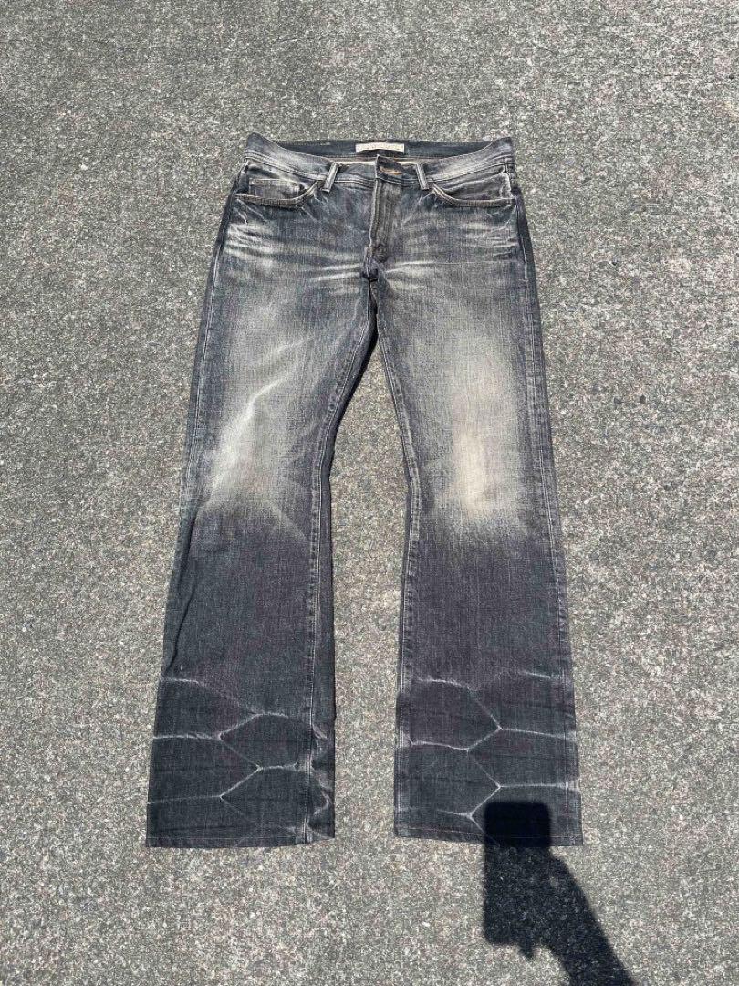 y2k grunge flare denim フレアデニム fade グランジ