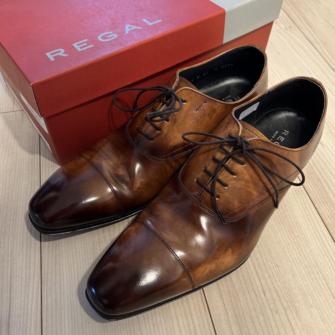 美品 定価半額 REGAL ビジネスシューズ25.5cm