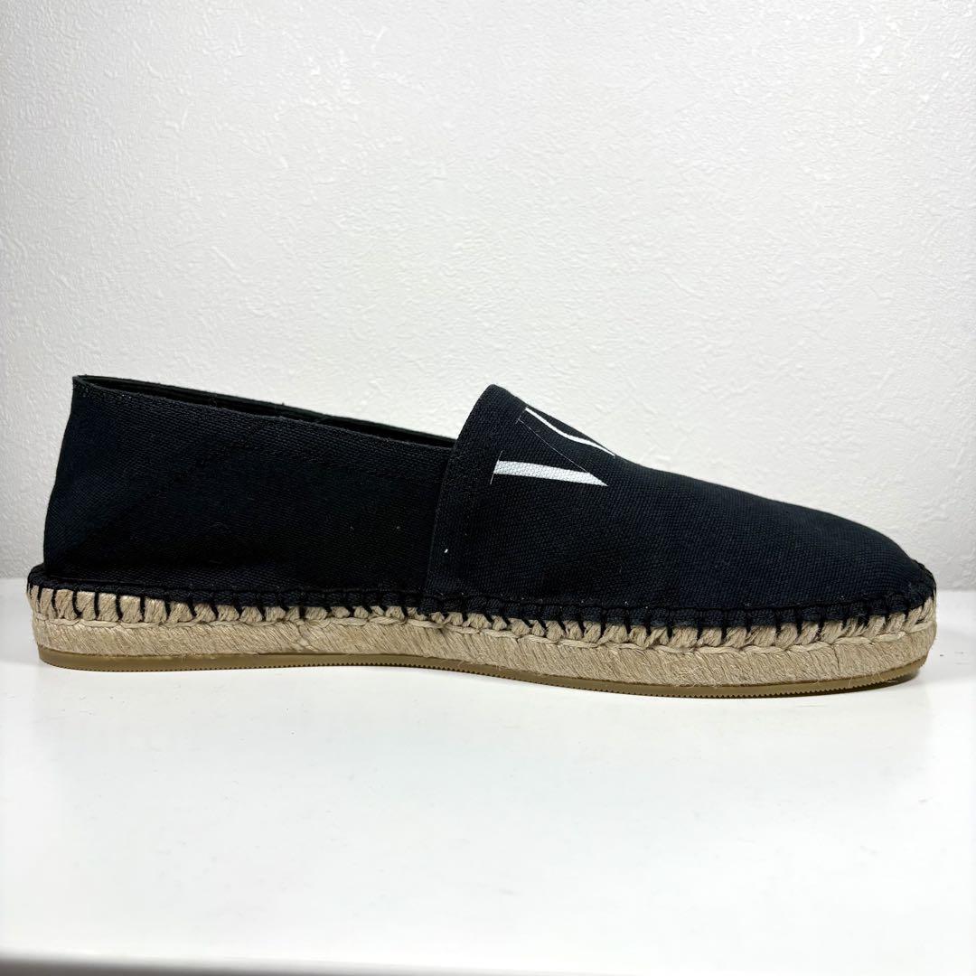 ☆新品☆VALENTINO VLTN ロゴエスパドリーユ BLK 42.5