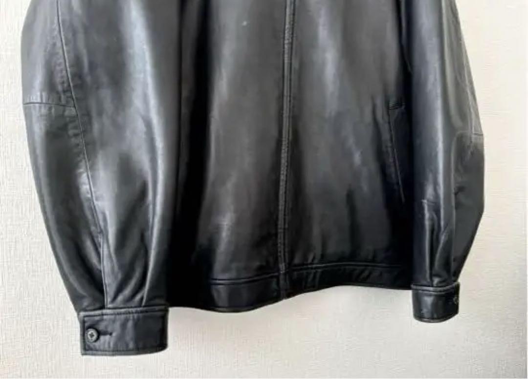 ラルフローレン レザー スイングトップ ジャケット XL ブラック ラルフローレン レザー スイングトップ ジャケット XL ブラック