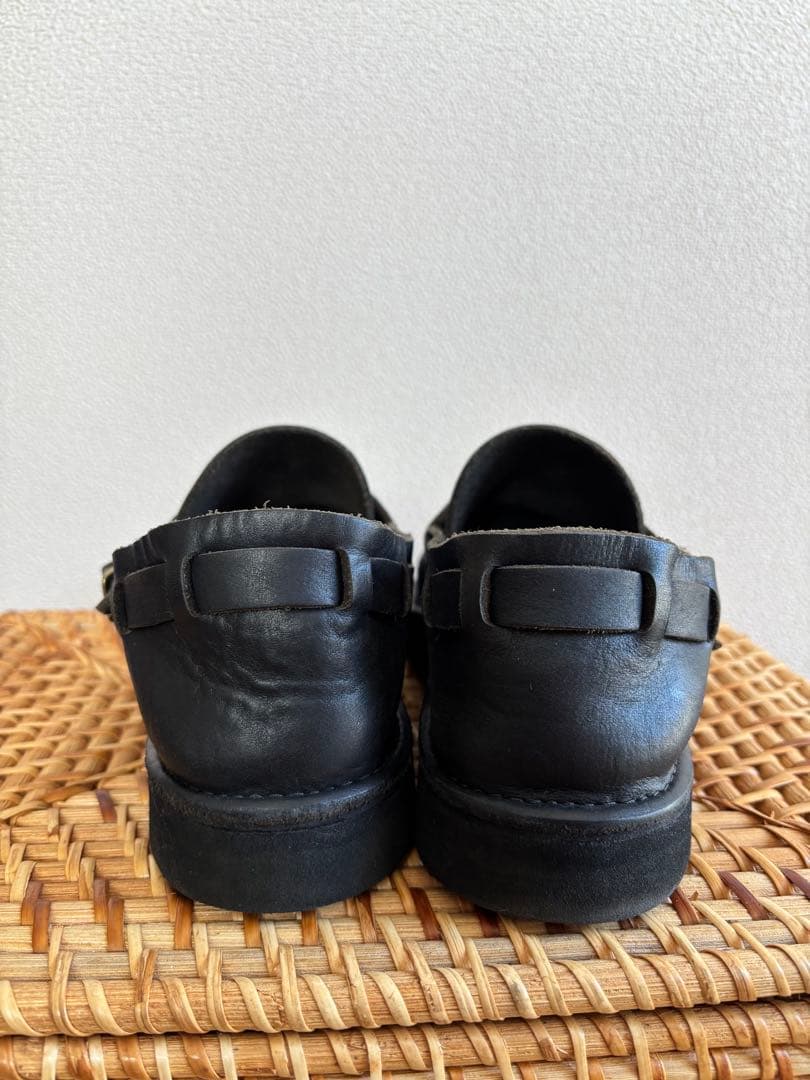 AURORA SHOE オーロラシューズ ミドルイングリッシュ 7D ブラック AURORA SHOE オーロラシューズ ミドルイングリッシュ 7D ブラック