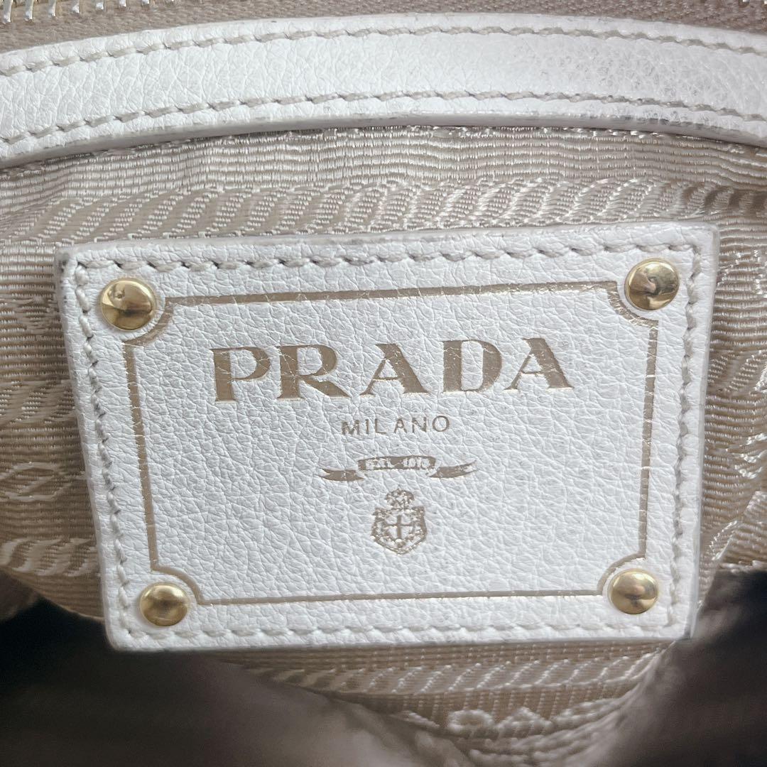 PRADA ロゴ ジャガード 2way トート バッグ A4 PRADA ロゴ ジャガード 2way トート バッグ A4