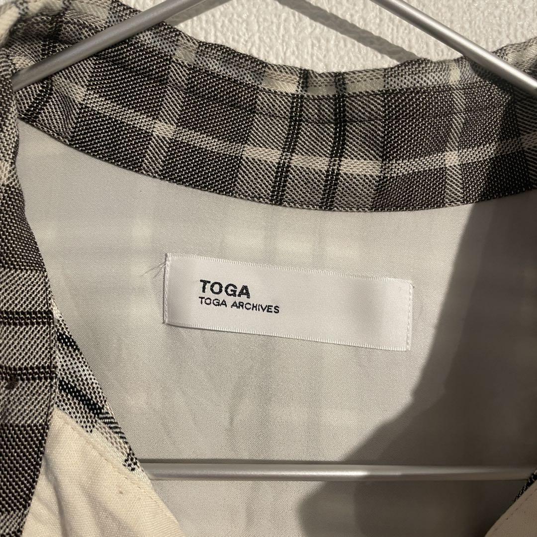 TOGA ARCHIVES チェック柄半袖シャツ - メルカリ