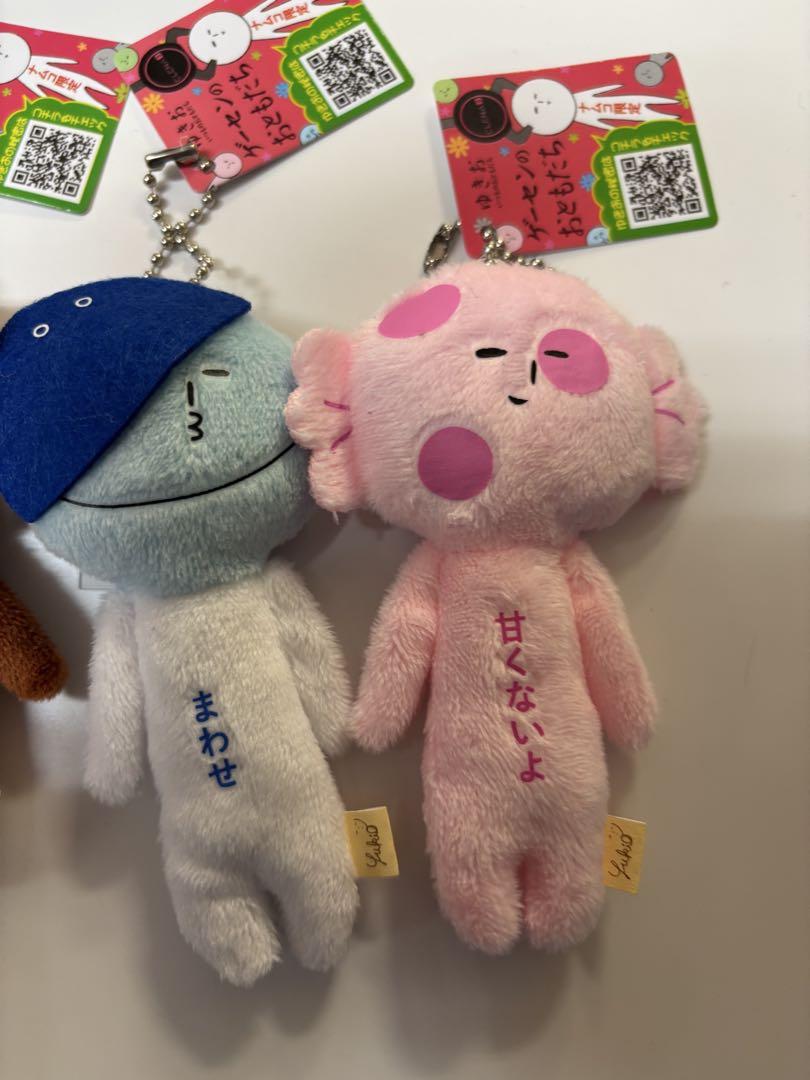ゆきお　ゲーセンのおともだち　マスコット　4種類セット ナムコ限定 ゆきお ゲーセンのおともだち マスコット4点セット