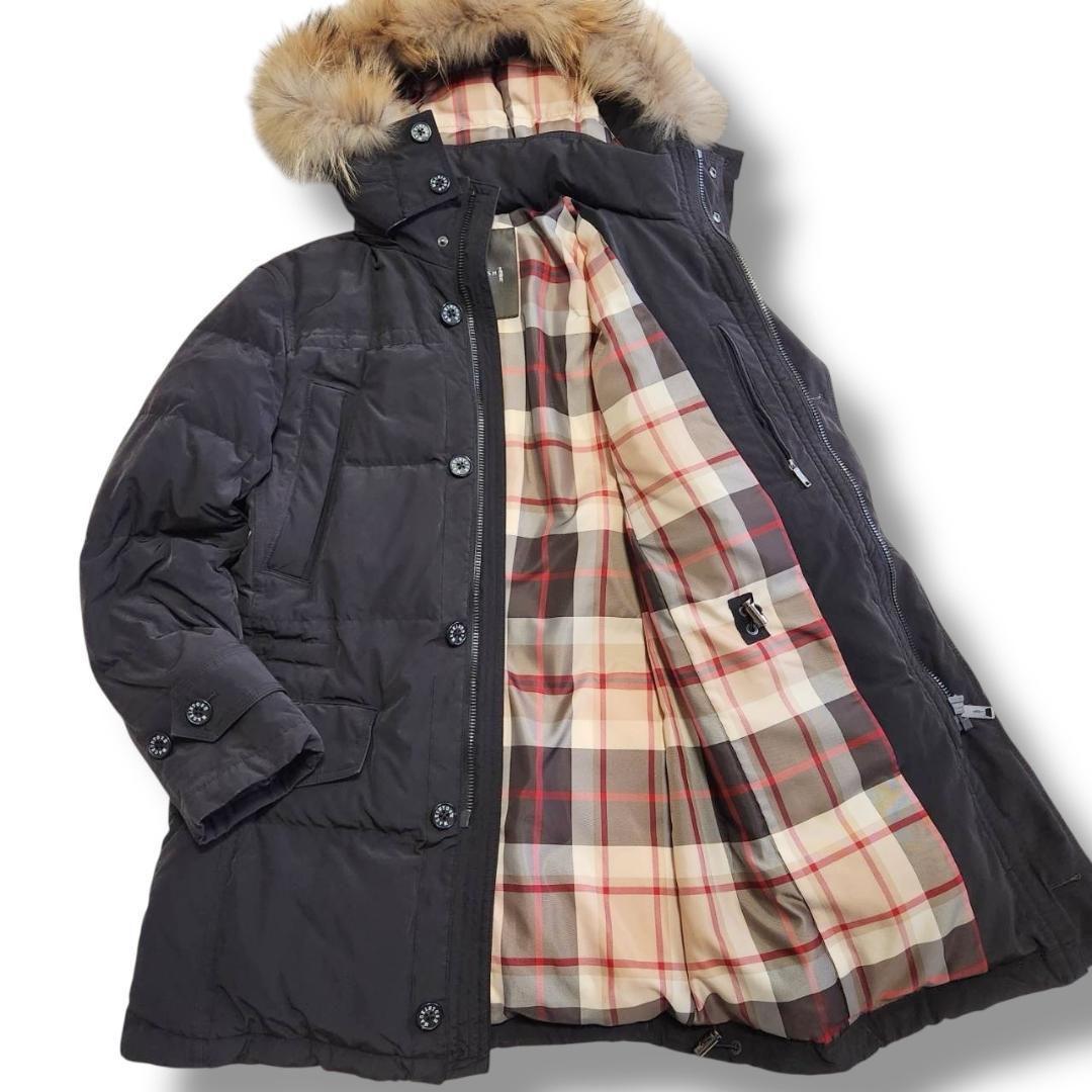 マッキントッシュロンドン ダウンコート レディースL相当 チェックL MACKINTOSH LONDON