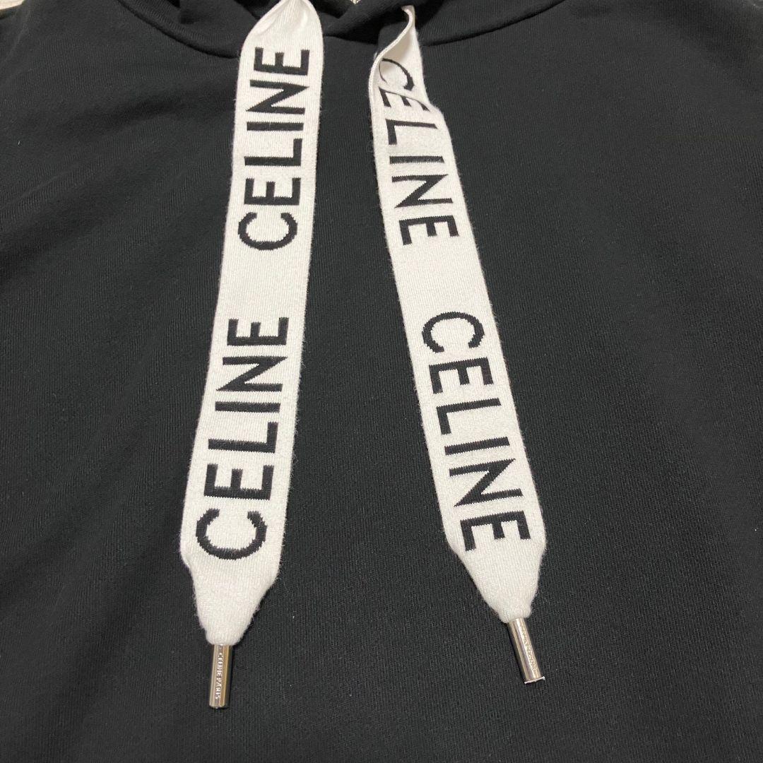 【正規】CELINE/セリーヌ ロゴドローコードプルオーバーパーカー