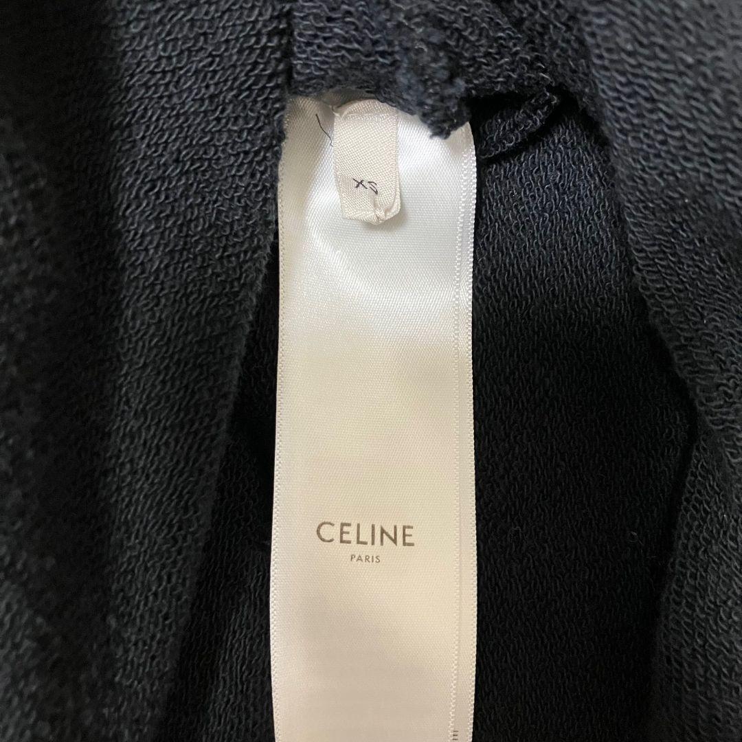 【正規】CELINE/セリーヌ ロゴドローコードプルオーバーパーカー