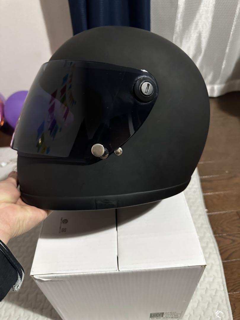 e-met マットブラック フルフェイスヘルメット　族ヘル