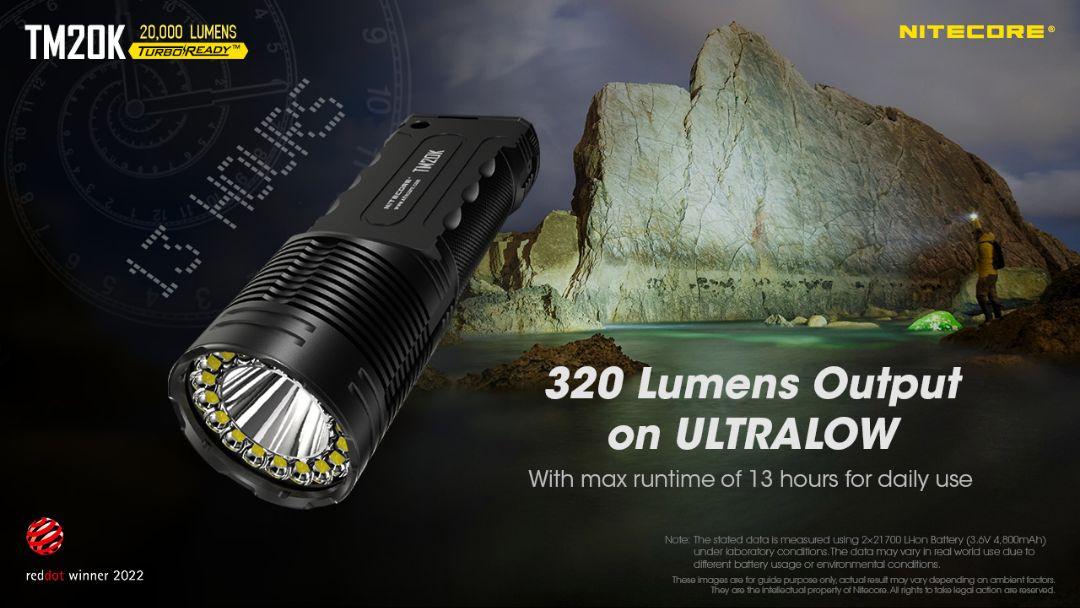 NITECORE TM20K ナイトコア 20000lm 22,200cd