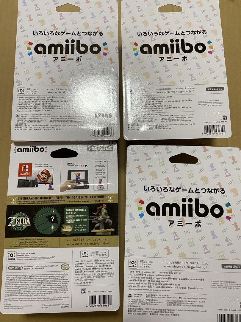 amiibo リンク　スカイウォードソード　ドット　シーク　ガノン　4種