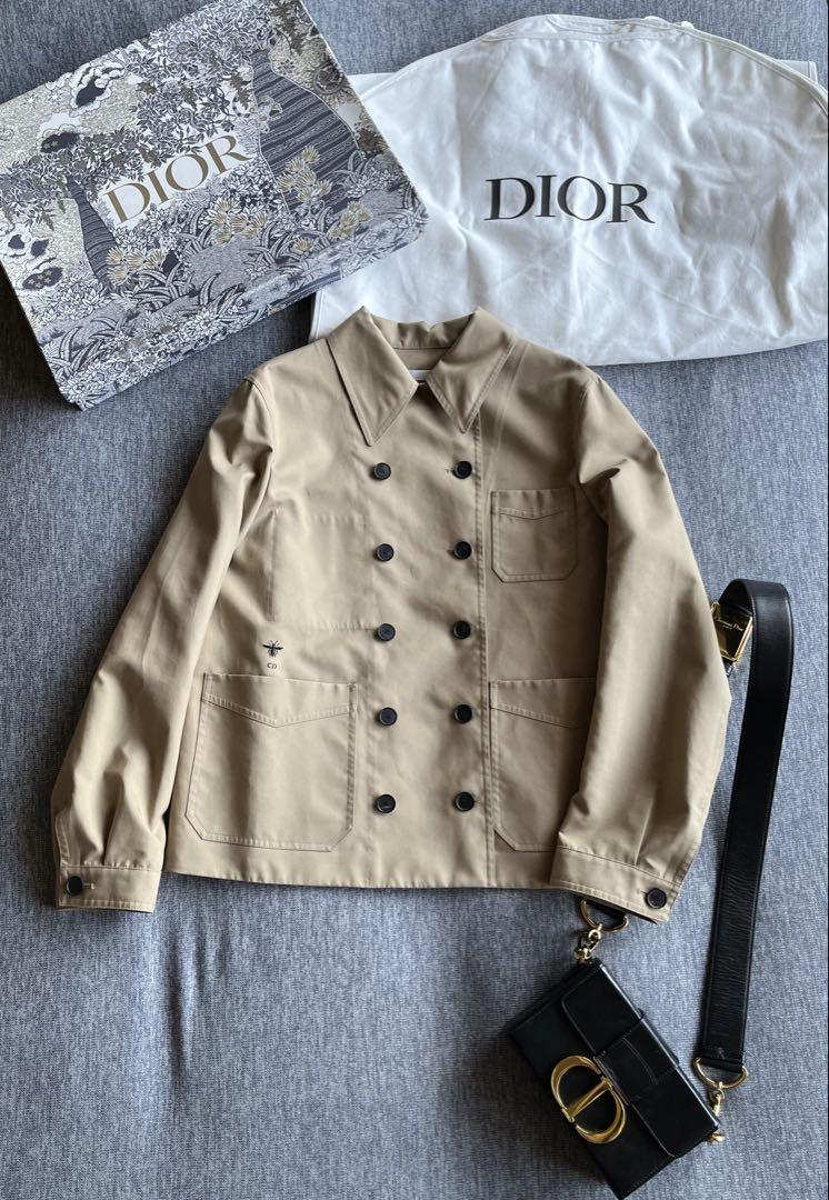 Dior クリスチャン・ディオール BEE 繍 ダブルブレスト ジャケット