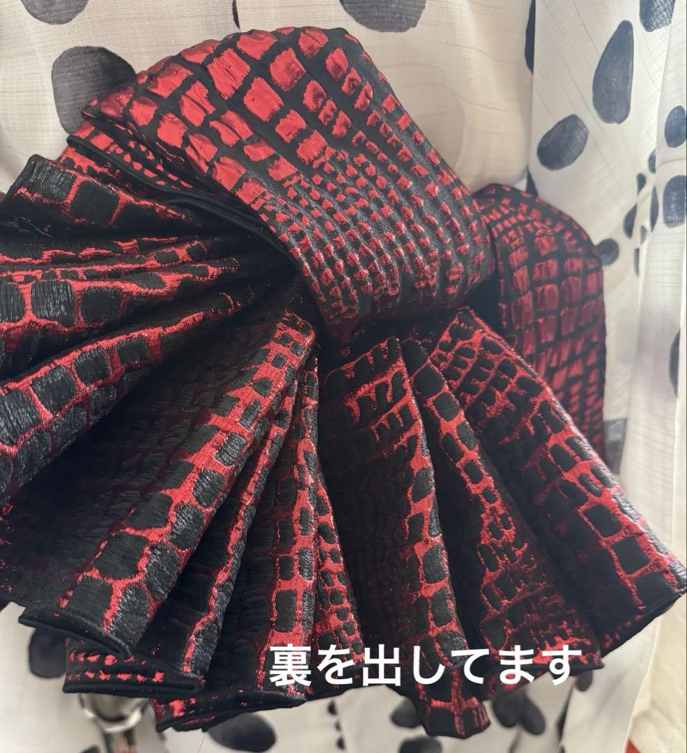 大人兵児帯　　レッドメタル　コニファーのセット
