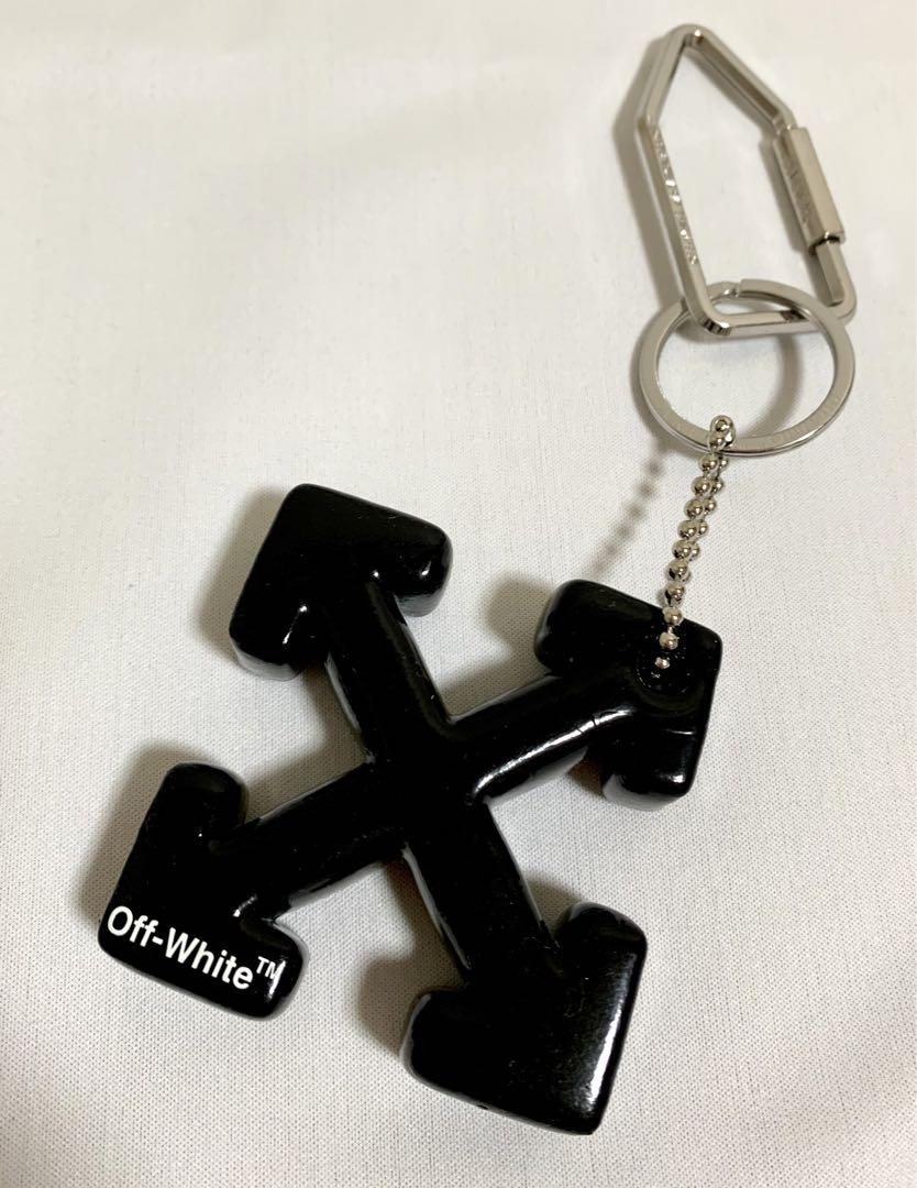 【新品】OFF-WHITE アロー キーリング ブラック クロスアロー