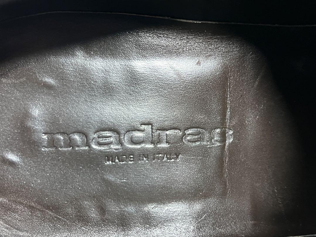 イタリア製 madras 8 レザードレスシューズ ビジネス ブラウン 茶