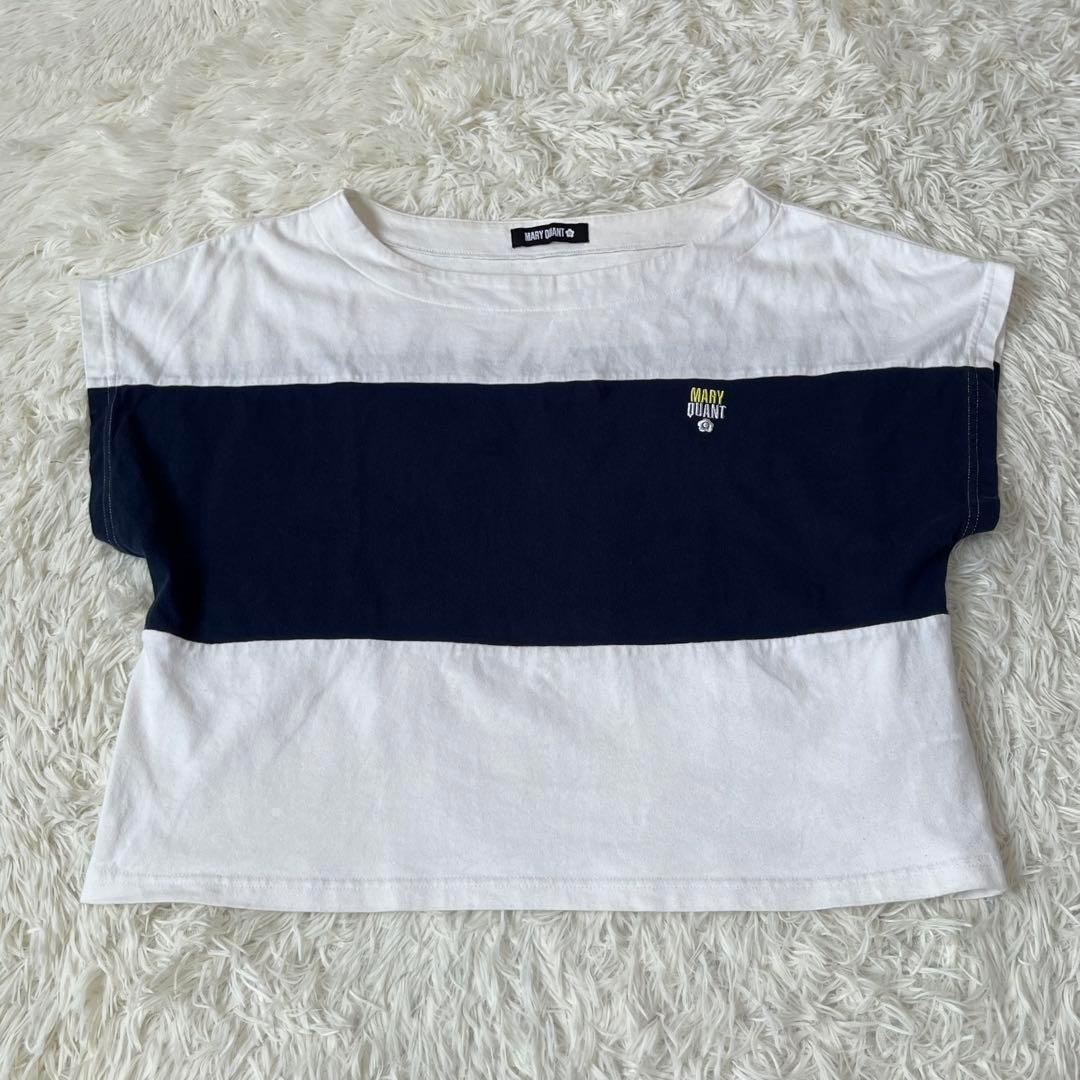 MARY マリークワント Tシャツ ロゴ マリクワ スクエア 花柄 ボーダー
