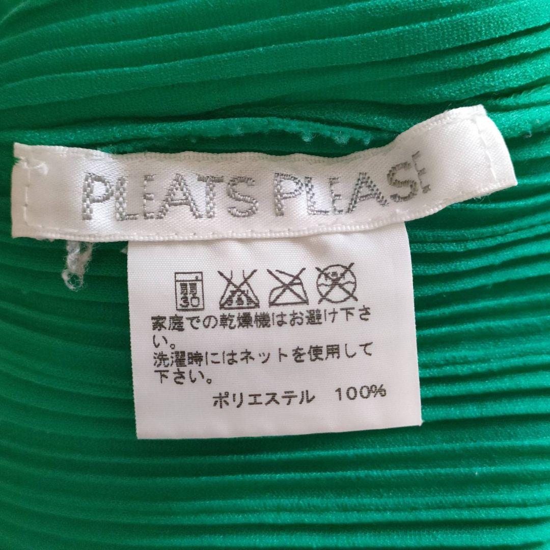 PLEATS PLEASE ハイネックカットソー 長袖 グリーン 3 L