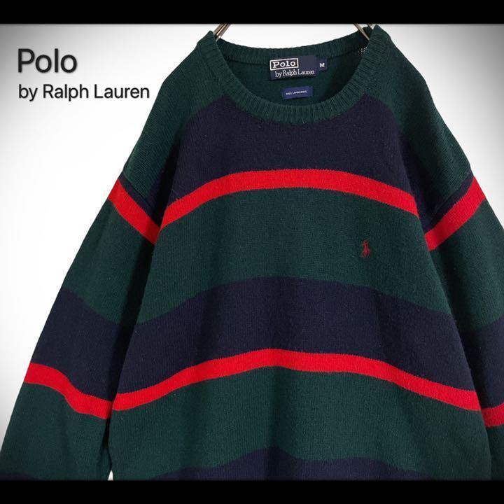 45%割引Mお気に入り 【希少】90's ヴィンテージ Ralph Lauren 高級 衆院 2001 01FW STONE ISLAND VINTAGE ニット XL ニット/セーター