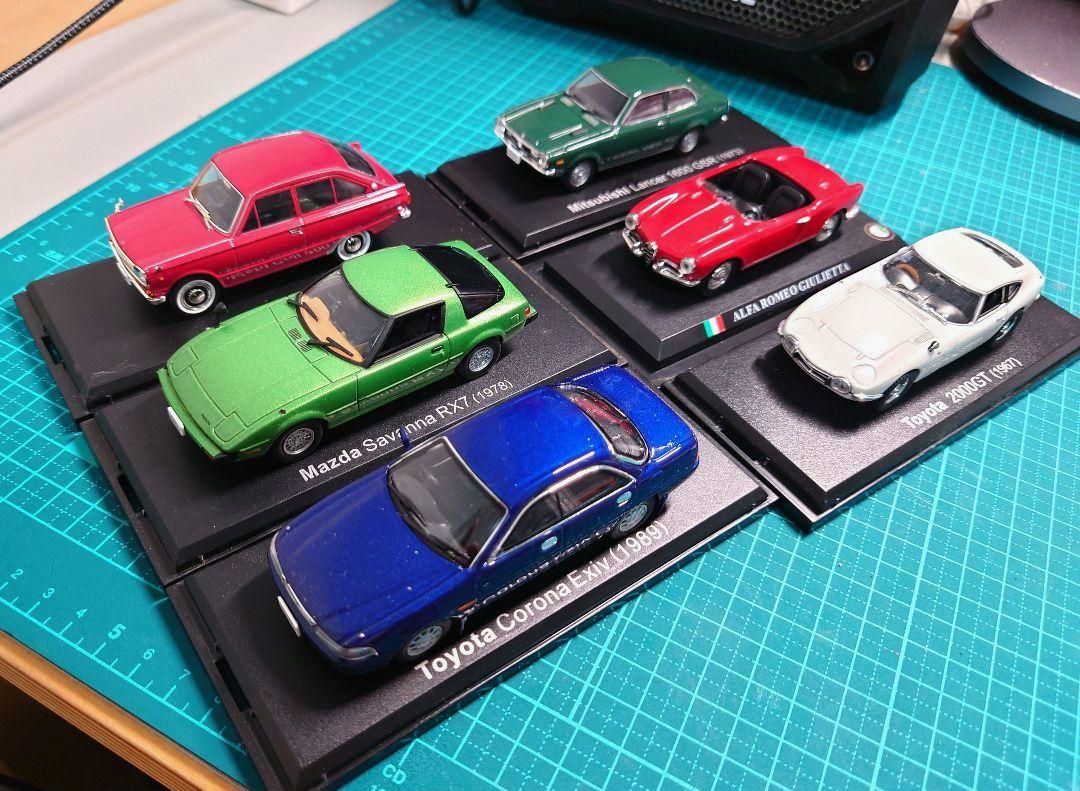 【大特価!!】 名車・トヨタ・マツダ・三菱・アルファ ミニカー6台セット訳あり ミニカー