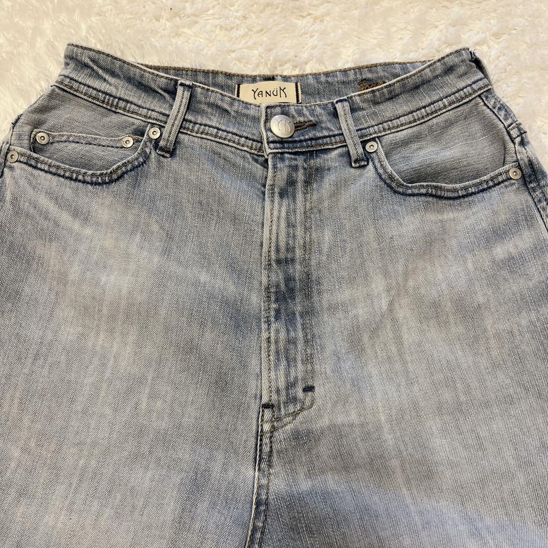 ✨美品✨ ヤヌーク ジョーン JOAN ルーズストレートデニム FVS W26