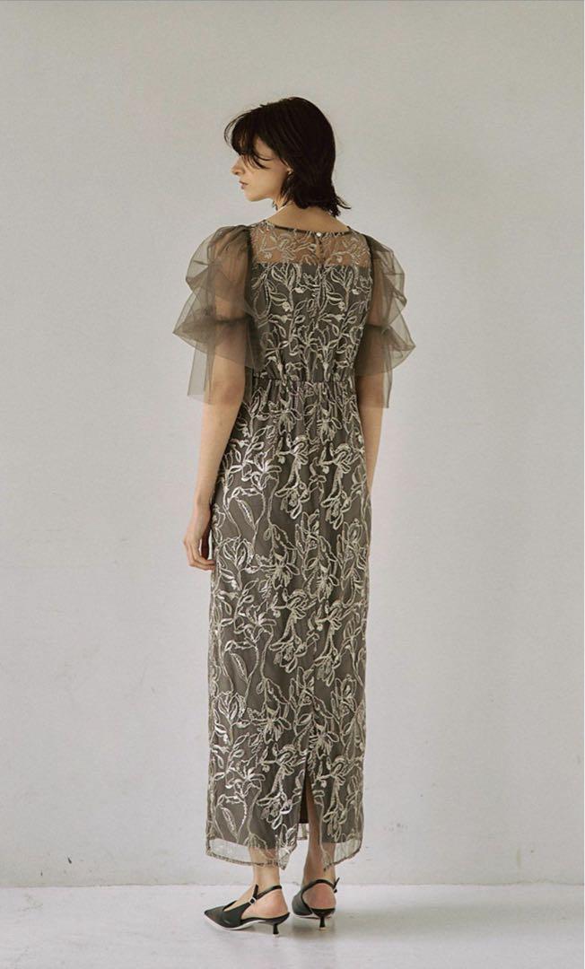 Le’rure リルアー　Fluffy sleeve pencil dress