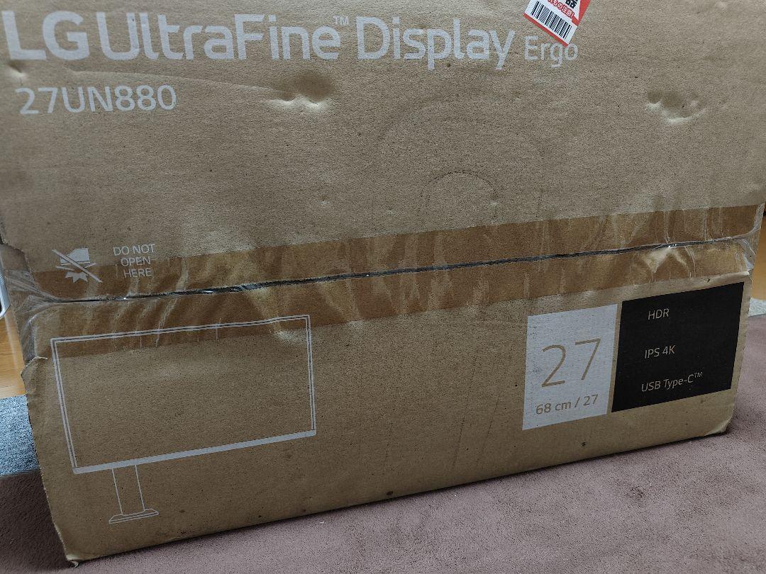 LG エルゴノミクススタンド 4Kモニター ディスプレイ 27UN880-B