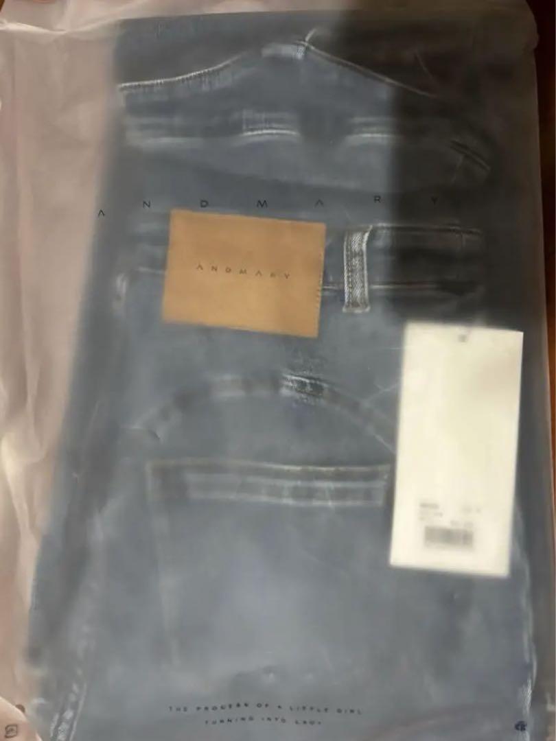 andmary ♡ Heart hip denim allinone