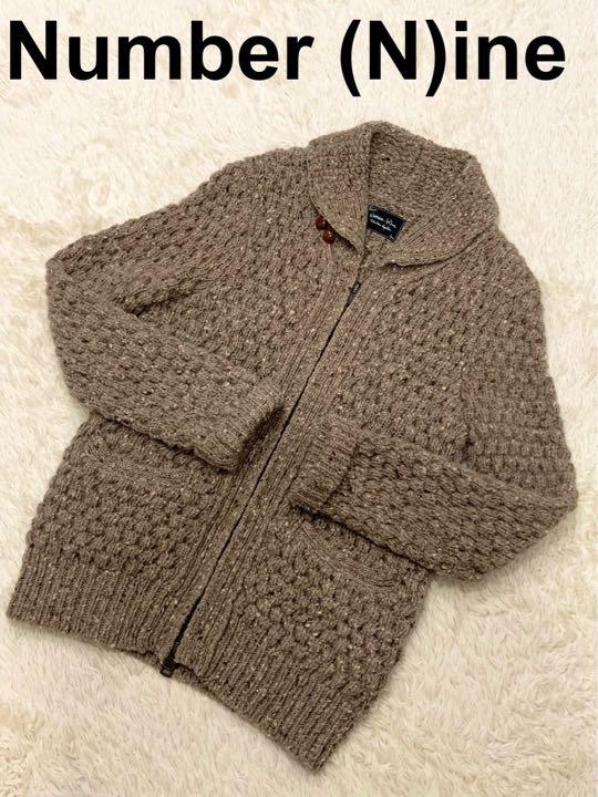 格安 買う Number ine ナンバーナイン カウチン セーター カーディガン