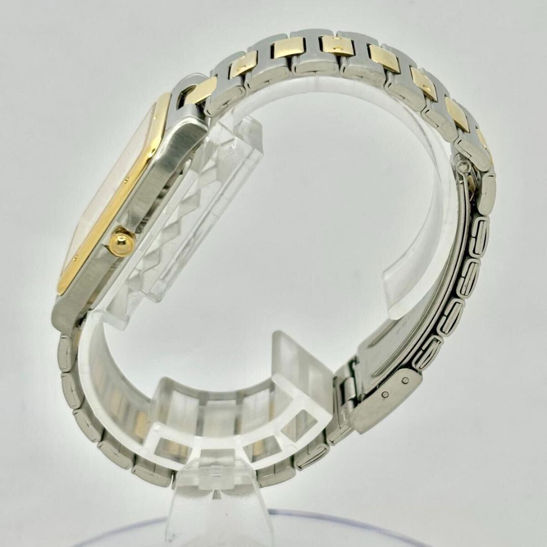 【美品/新品電池】 SEIKO LANDY ローマン スクエア メンズ 腕時計