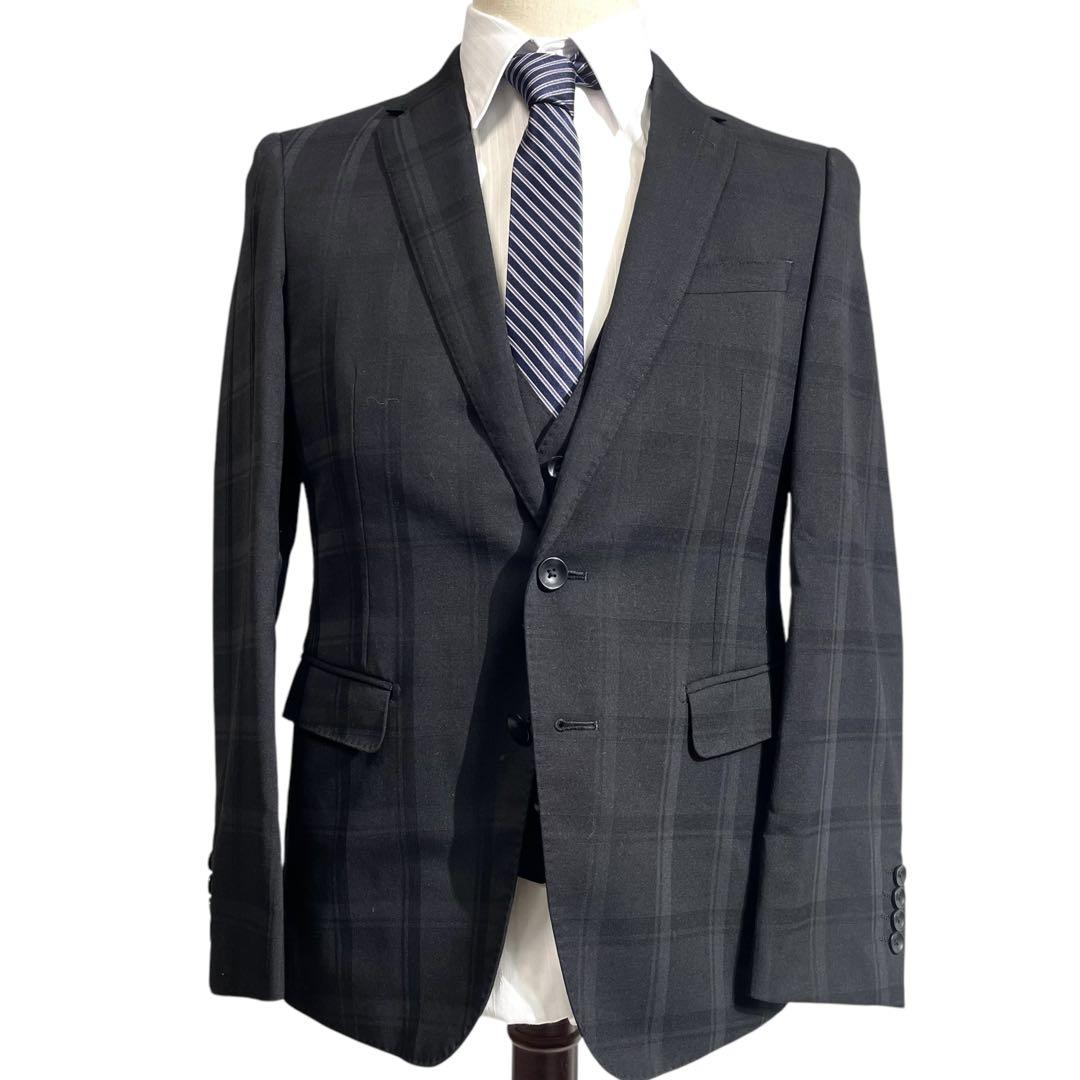 美品　MODA RITORNO/洋服の青山　スリーピース　3ピーススーツ　メンズ