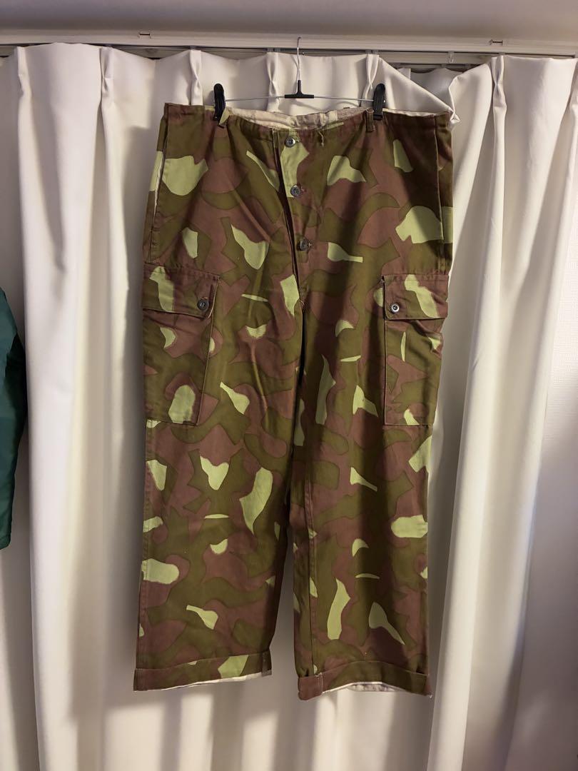 60s 70sフィンランド軍 M-62 リバーシブル オーバーカモパンツ 実物