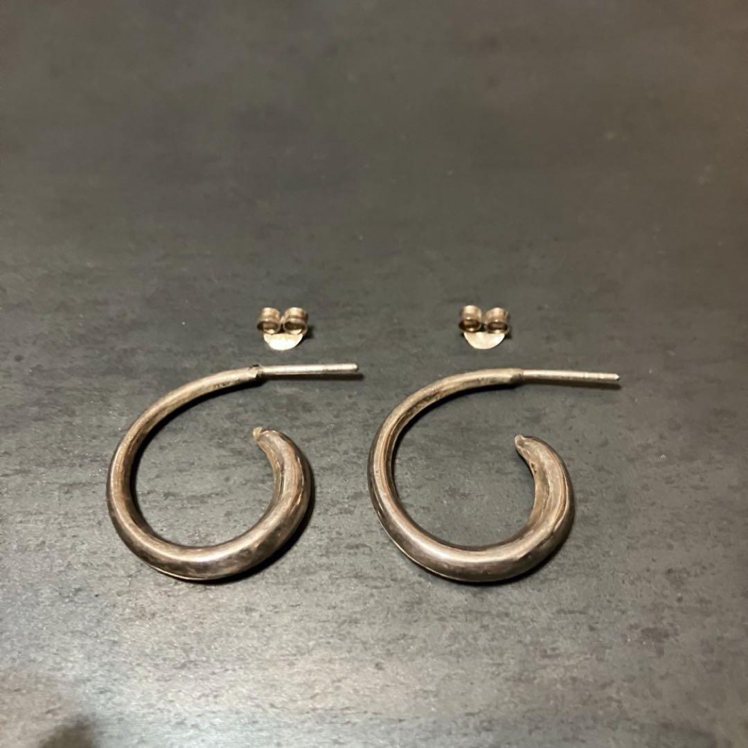SILVER925 ROUND HOOP EARRINGS /シルバー/ピアス