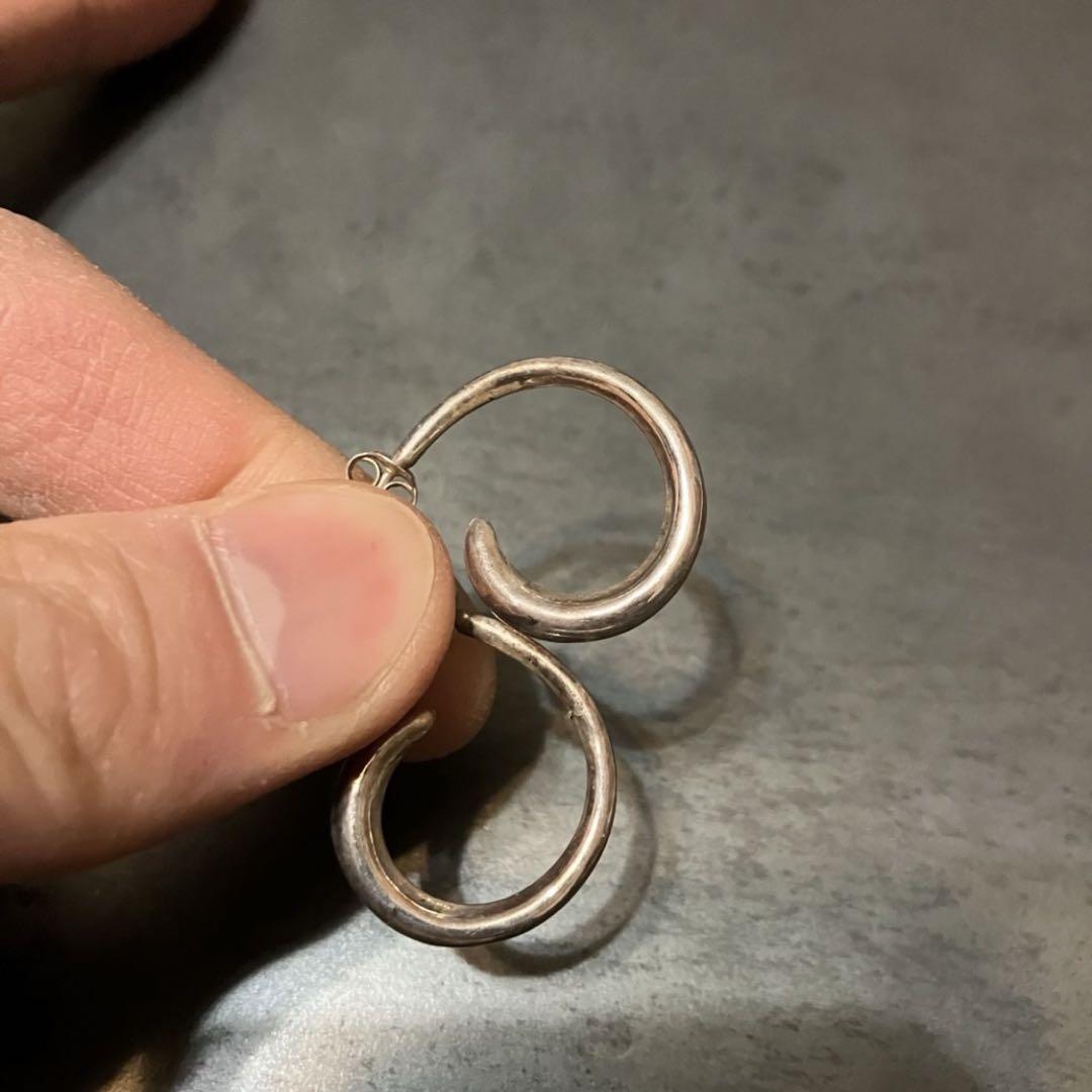 SILVER925 ROUND HOOP EARRINGS /シルバー/ピアス