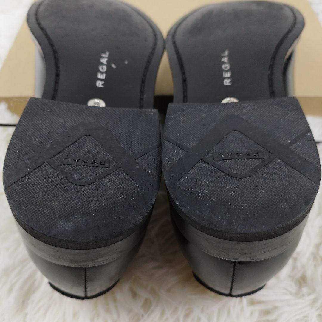 ✨極美品✨ リーガル ドレスシューズ 内羽根 ストレートチップ ガラスレザー 黒