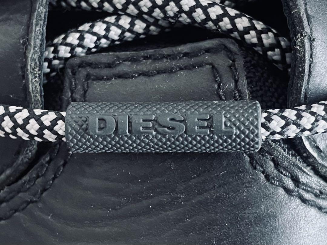 DIESEL メンズ異素材ハイカットスニーカー